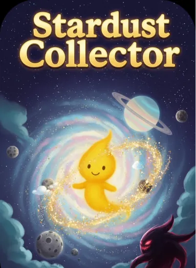 Game cover: Stardust Collector — pilot your star through space collecting stardust and dodging hazards